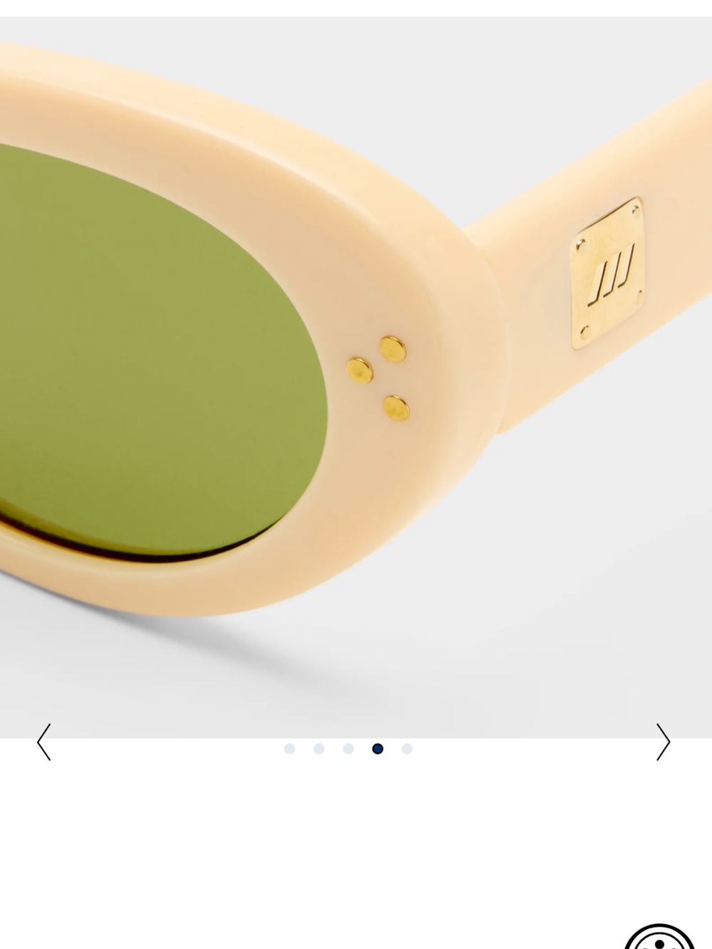 Le Specs: Tootsie + | cream cat-eyed silhouette sunglasses - Picture 4 of 10